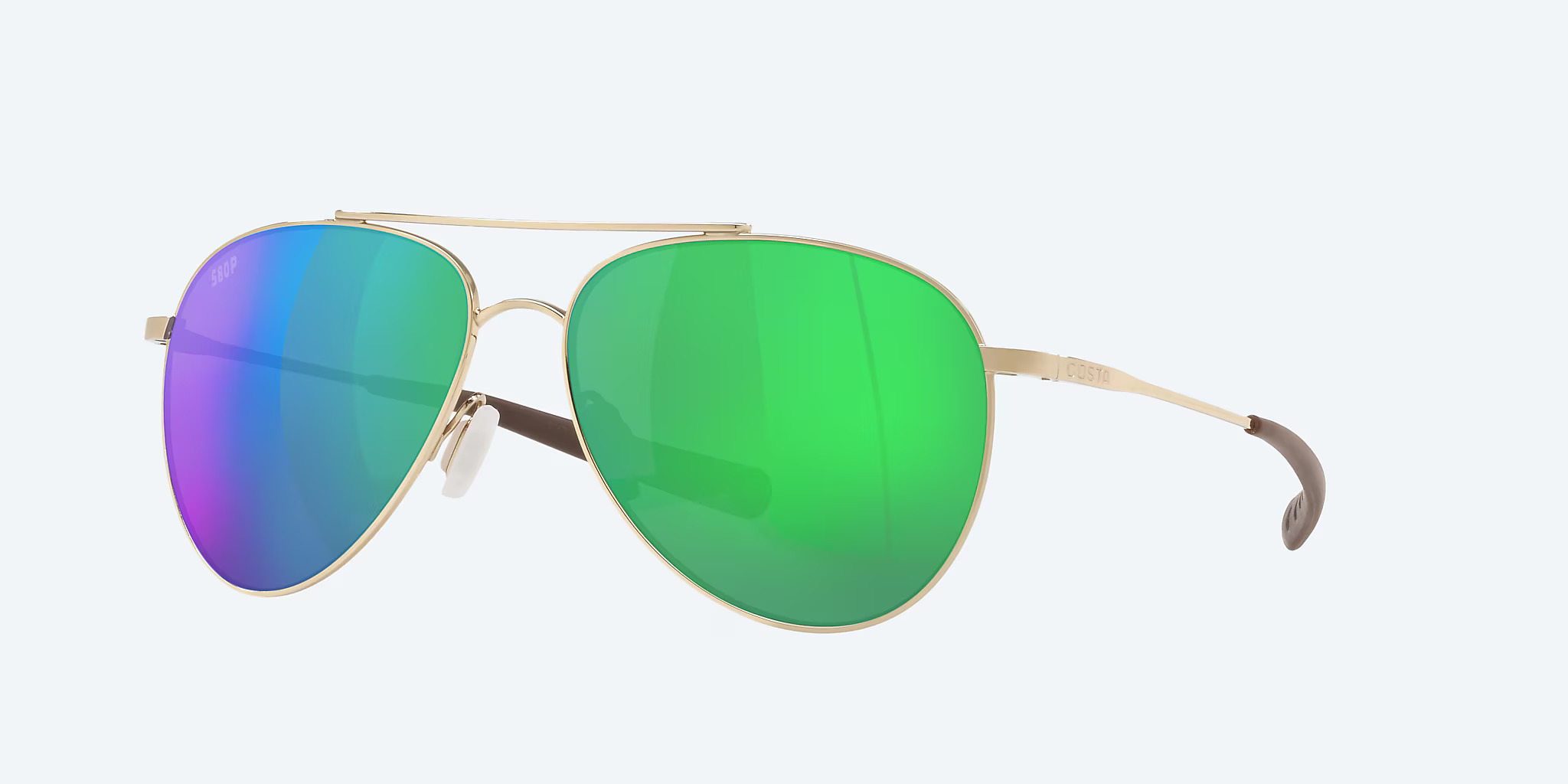 LUNETTES POLARISANTES COSTA COOK GOLD 580P GREEN MIRROR