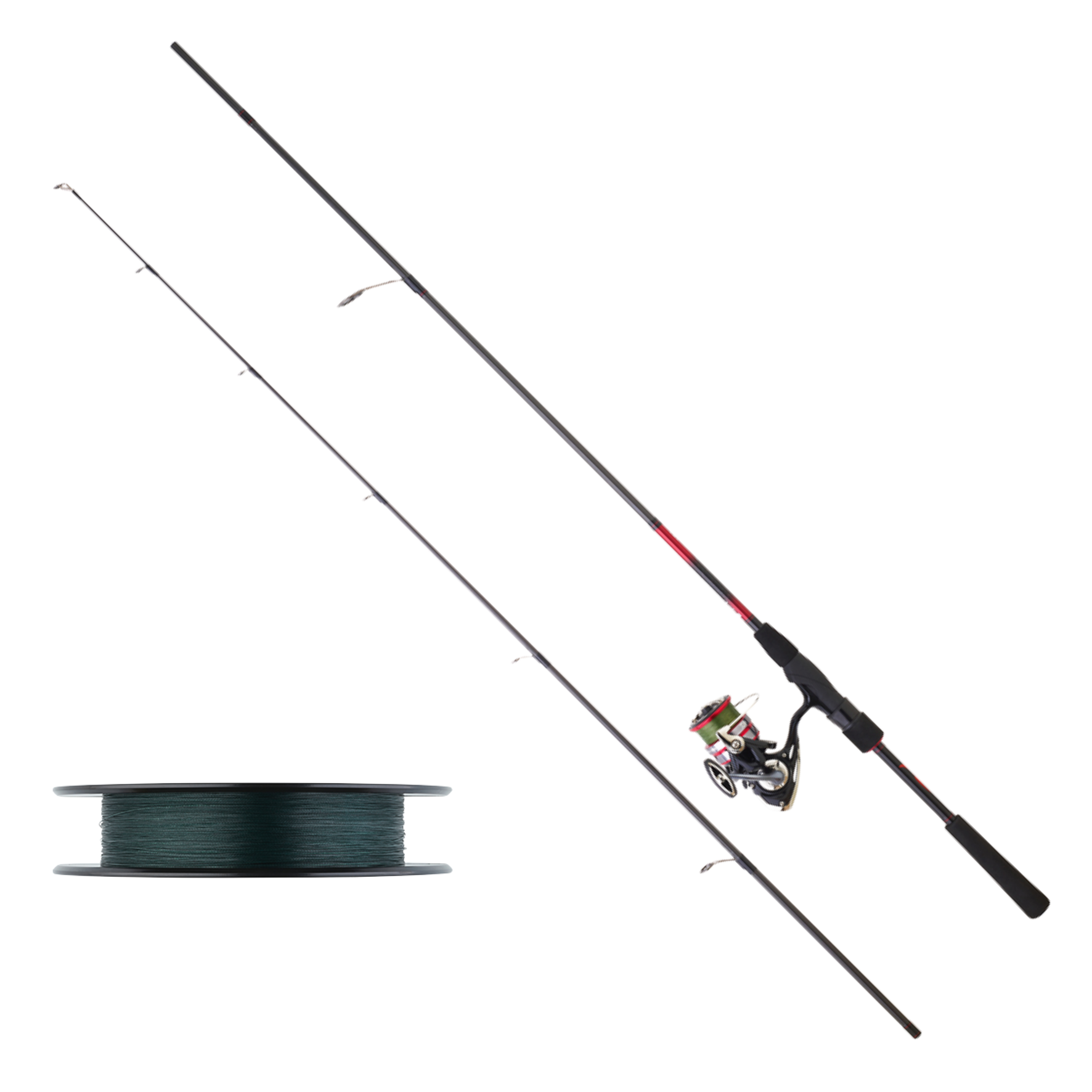 ENSEMBLE SPINNING DAIWA NINJA AVEC TRESSE